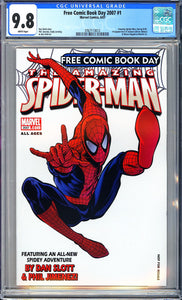 Free Comic Book Day 2007 #1 CGC 9.8 White Pages