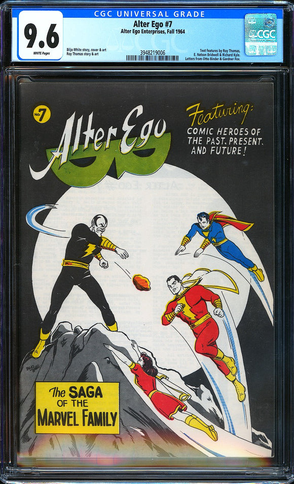 Alter Ego #7 CGC 9.6 White Pages